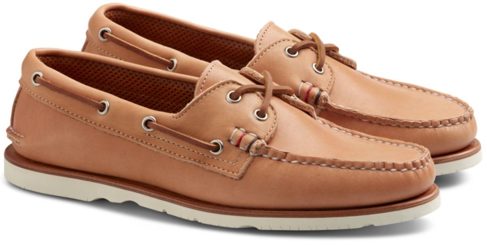 Copa De Oro Hecha A Mano En Maine Náutico Auténtico Original Sperry Natural