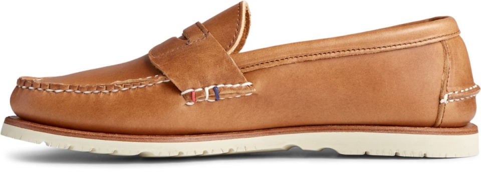 Copa De Oro Hecha A Mano En Maine Penny Loafer Bronceado Sperry