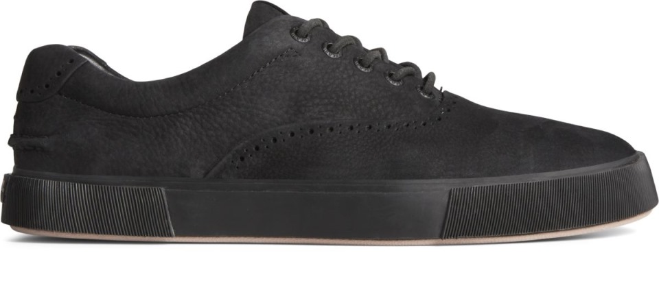 Copa De Oro Striper Plushwave Cvo Nubuck Zapatilla Sperry Negro
