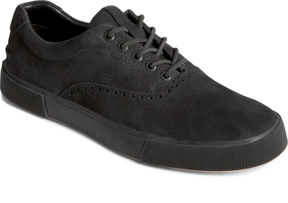 Copa De Oro Striper Plushwave Cvo Nubuck Zapatilla Sperry Negro