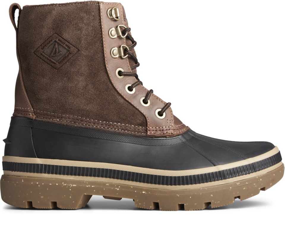 Botas De Bahía De Hielo Thinsulate Sperry Negro Bronceado