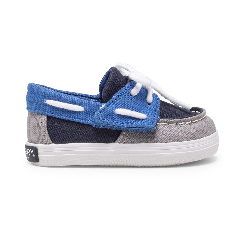 Náutico Intrepid Cuna Gris Sperry Azul