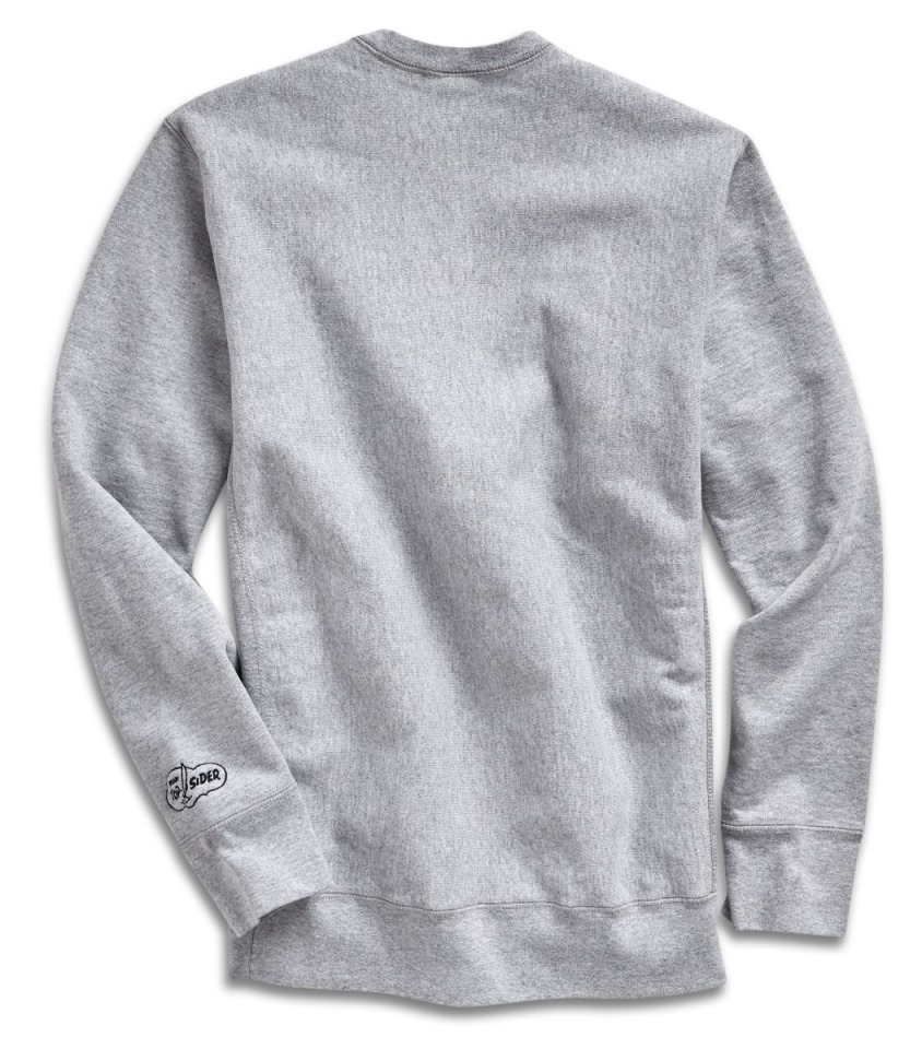 Hecho En EE. UU. Nube Algodón Tripulación Gris Sperry