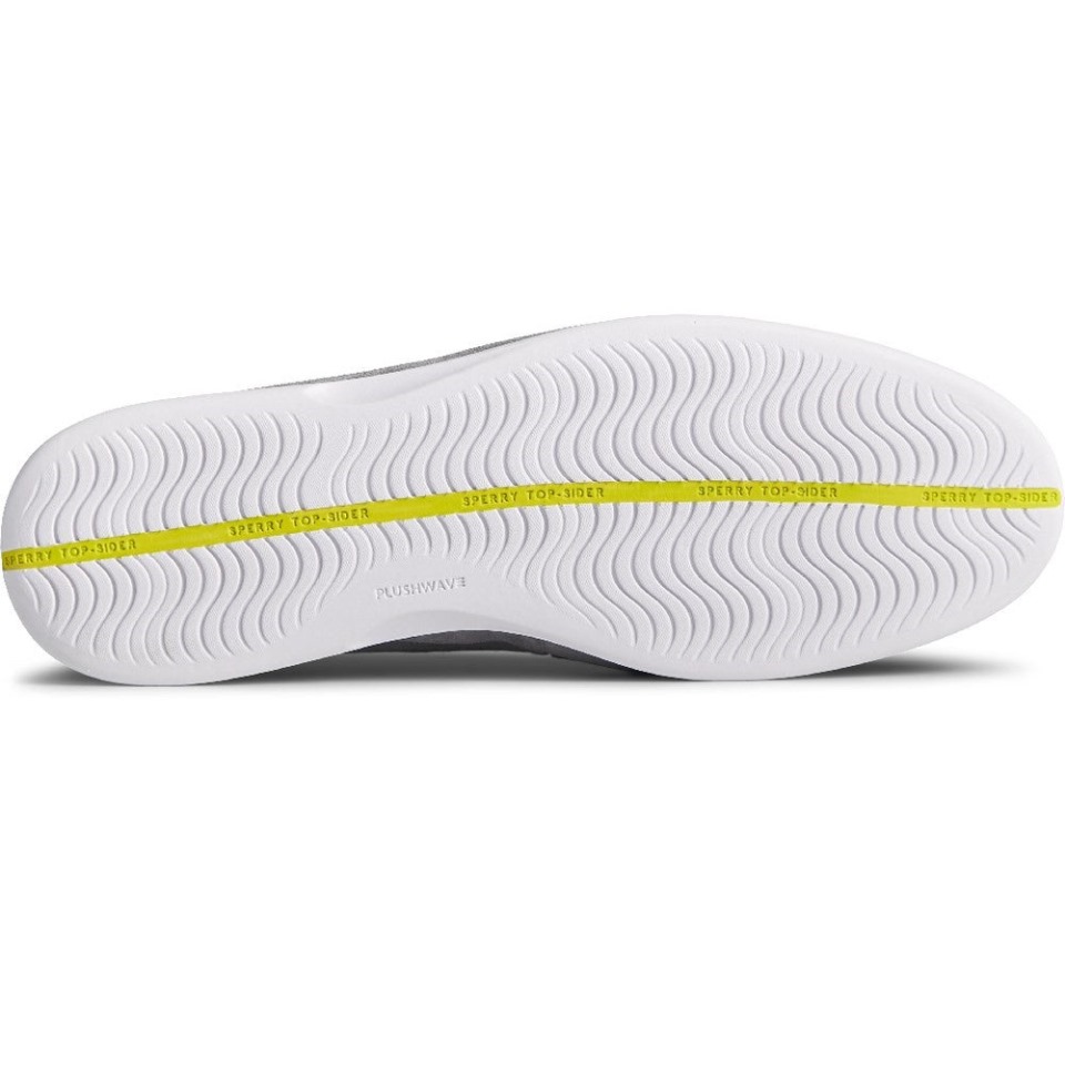 Hombre Oro Cabo Plushwave Encaje Zapatos Sperry Gris