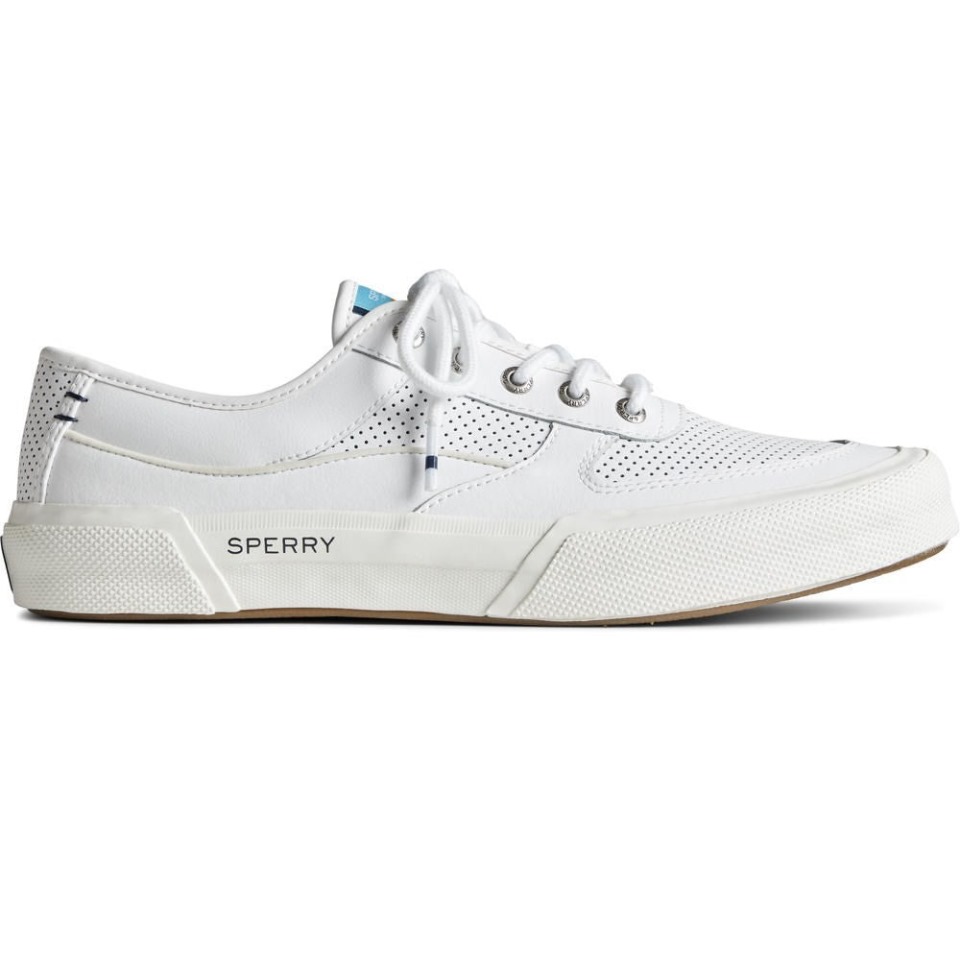Hombre Soletide Zapatos De Encaje Para Hombre Sperry Blanco