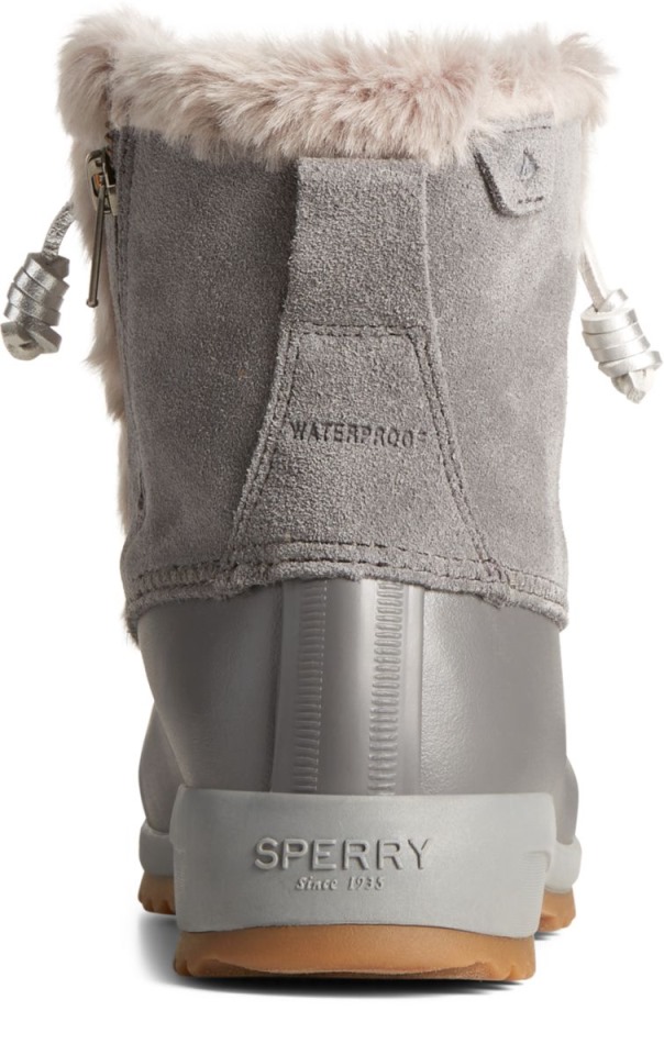 Bota De Nieve De Gamuza Marítima Thinsulate Gris Sperry