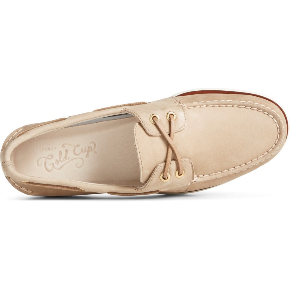 Náutico De 2 Ojales A/o Para Hombre Crema Sperry
