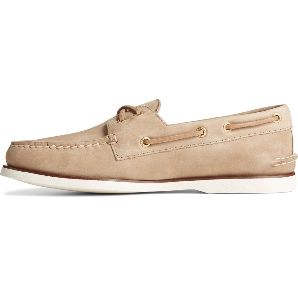 Náutico De 2 Ojales A/o Para Hombre Crema Sperry
