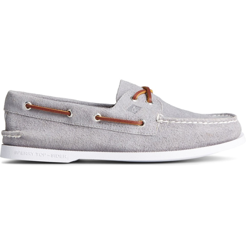 Náutico De Hombre A/o Con 2 Ojales Gris Sperry