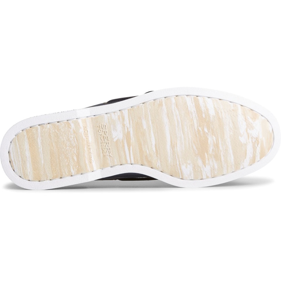 Auténtico Original 2-eye Pullup Sperry Azul Marino De Los Hombres