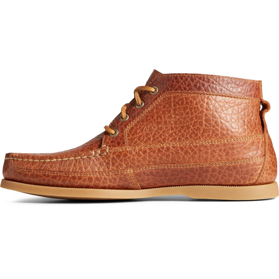 Botas Chukka De Barco Auténticas Y Originales Para Hombre Marrón Tostado Sperry