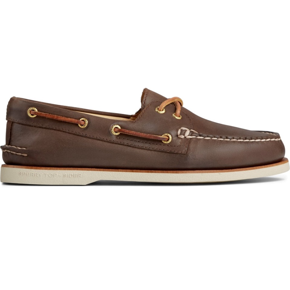 Náutico De Hombre Copa Oro Auténtico Original Marrón Sperry
