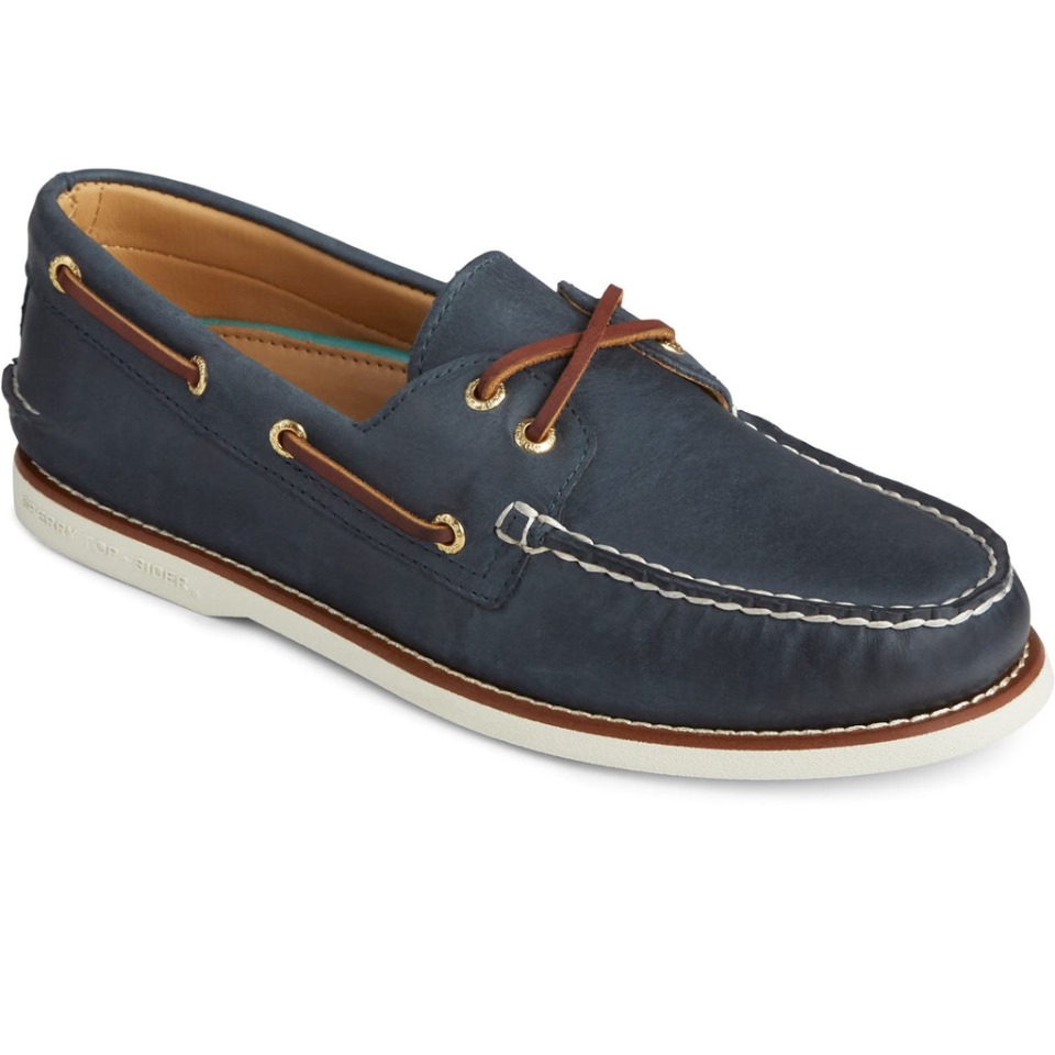Náutico De Hombre Copa De Oro Auténtico Original Sperry Azul Marino