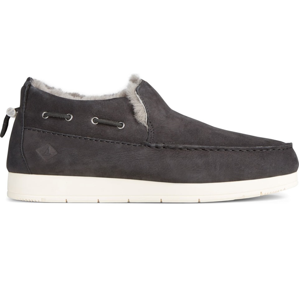 Moc-sider Hombre Invierno Slip On Zapatos Sperry Negro