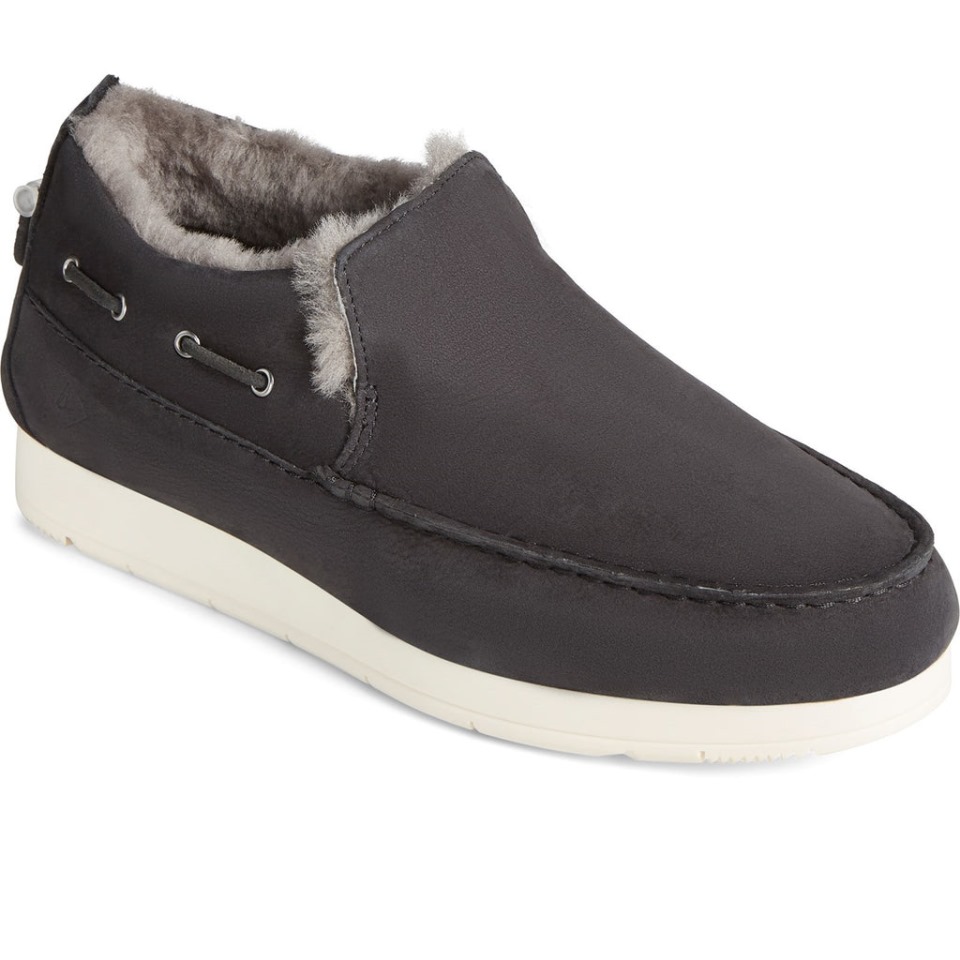 Moc-sider Hombre Invierno Slip On Zapatos Sperry Negro