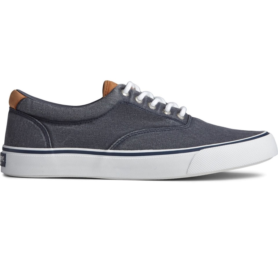 Zapato De Lona Para Hombre Striper Ii Cvo Salt Wash Sperry Navy