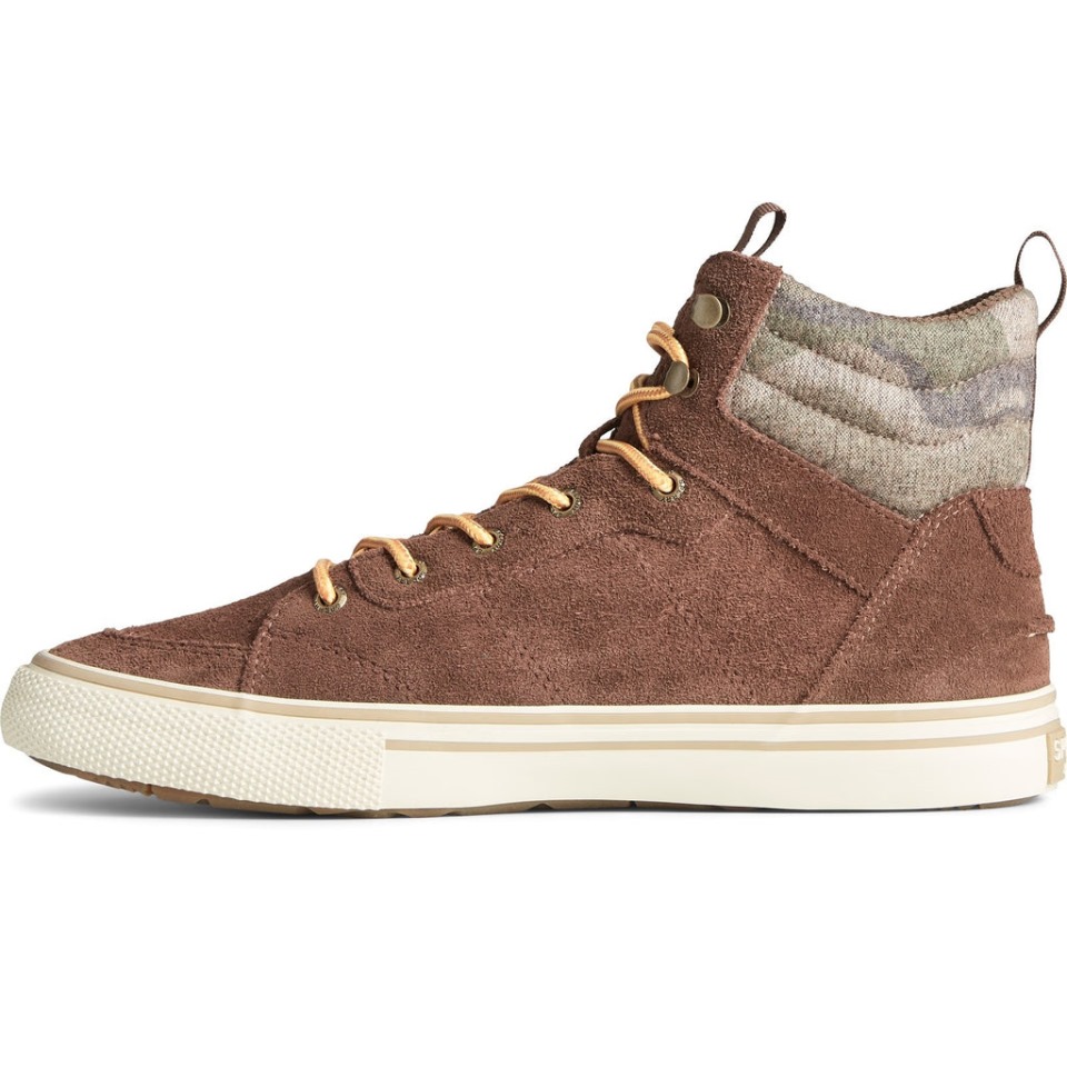 Impermeable De Hombre Striper Storm Excursionista Marrón Camo Sperry