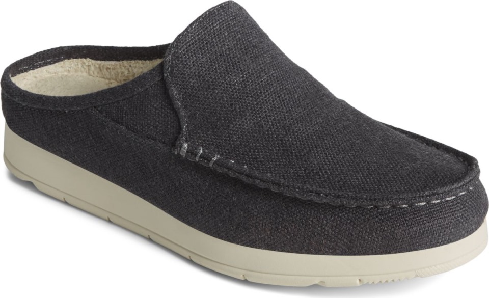 Moc-sider Mule De Cáñamo Negro Sperry