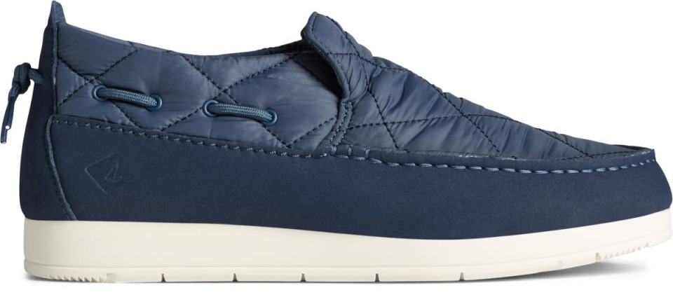 Slip De Nailon Moc-sider En Sperry Azul Marino