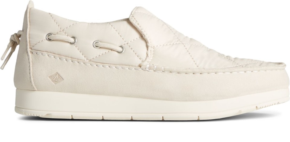 Slip De Nailon Moc-sider En Sperry Blanco