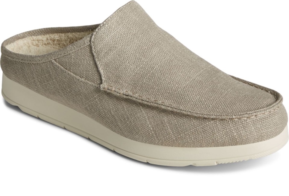 Moc-sider Textil Mule Sperry Taupe