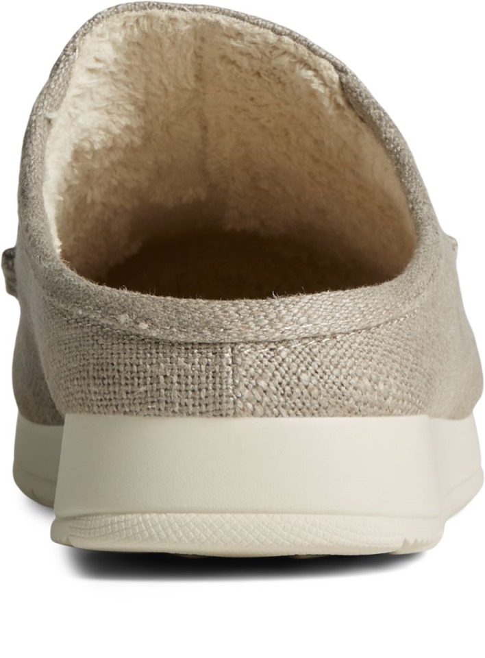 Moc-sider Textil Mule Sperry Taupe