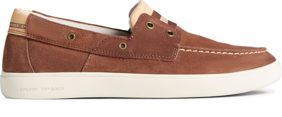 Náuticos De Ante Con 2 Ojales De Los Bancos Exteriores Marrón Sperry