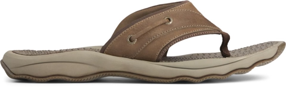 Chanclas De Los Bancos Exteriores Marrón Sperry