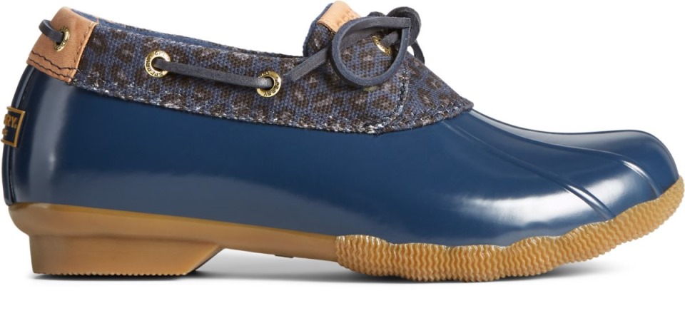 Bota De Pato De 1 Ojo De Guepardo De Agua Salada Azul Marino Sperry