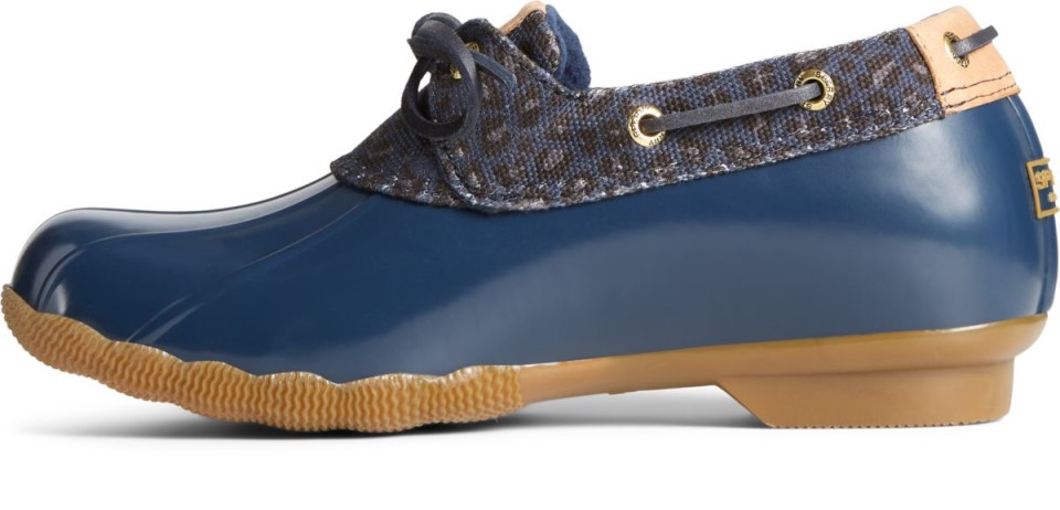 Bota De Pato De 1 Ojo De Guepardo De Agua Salada Azul Marino Sperry