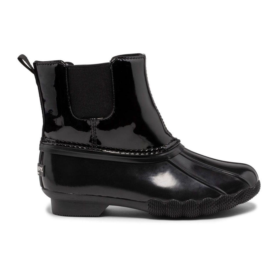 Botas De Agua Salada Chelsea Jr Sperry Negro