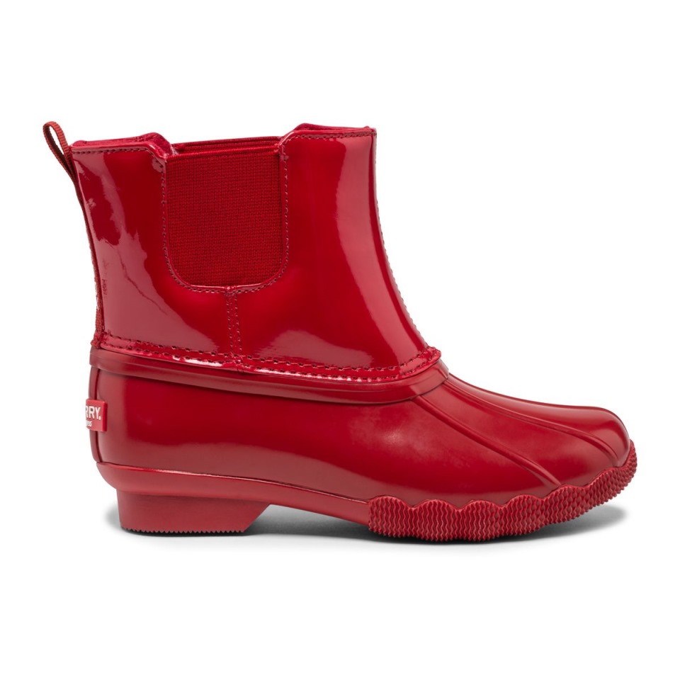Botas De Agua Salada Chelsea Jr Rojo Sperry
