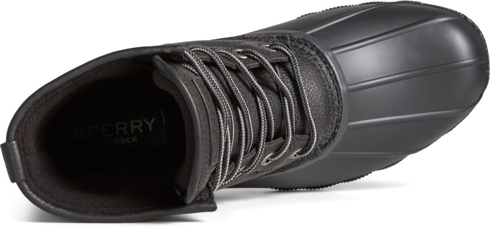 Bota De Pato De Agua Salada Negro Sperry
