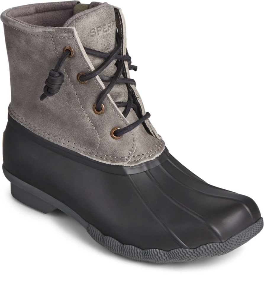 Bota De Pato De Agua Salada Gris Sperry