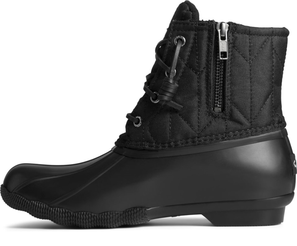 Bota De Pato De Nailon Reciclado Para Agua Salada Sperry Negro