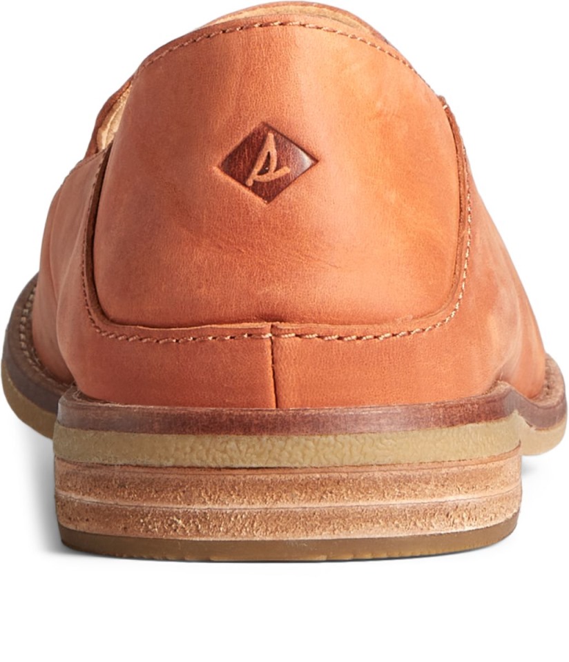 Mocasines De Cuero Seaport Levy Tostado Sperry