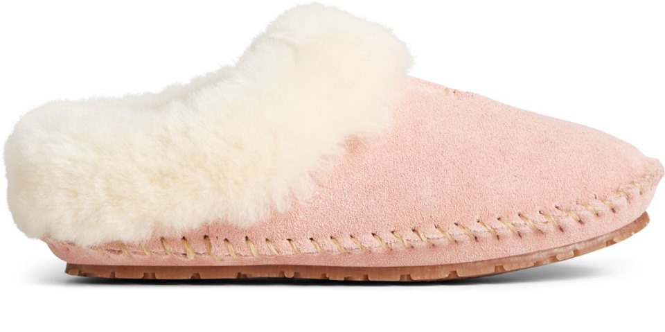 Pantuflas Con Zuecos De Piel De Oveja Rubor Sperry