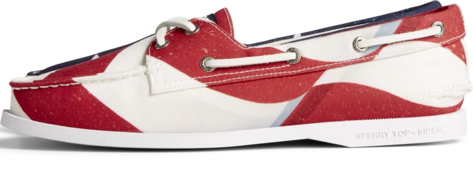 Sperry Auténtico Original Americana Náutico Rojo Blanco Azul