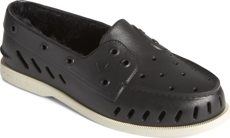 Sperry Auténtico Original Float Acogedor Náutico Negro