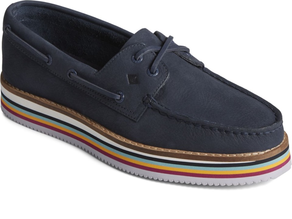 Náutico Apilado Original Auténtico Sperry Azul Marino
