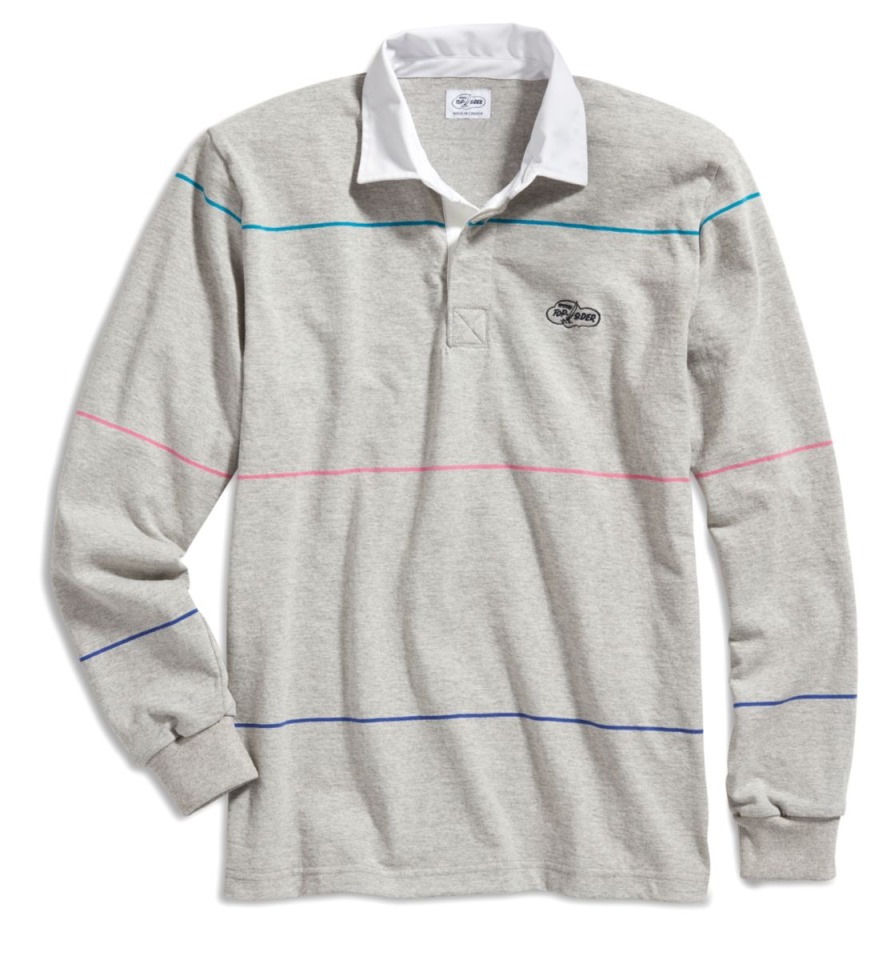Camiseta De Rugby A Rayas Multicolor Sperry Cloud Gris Multi
