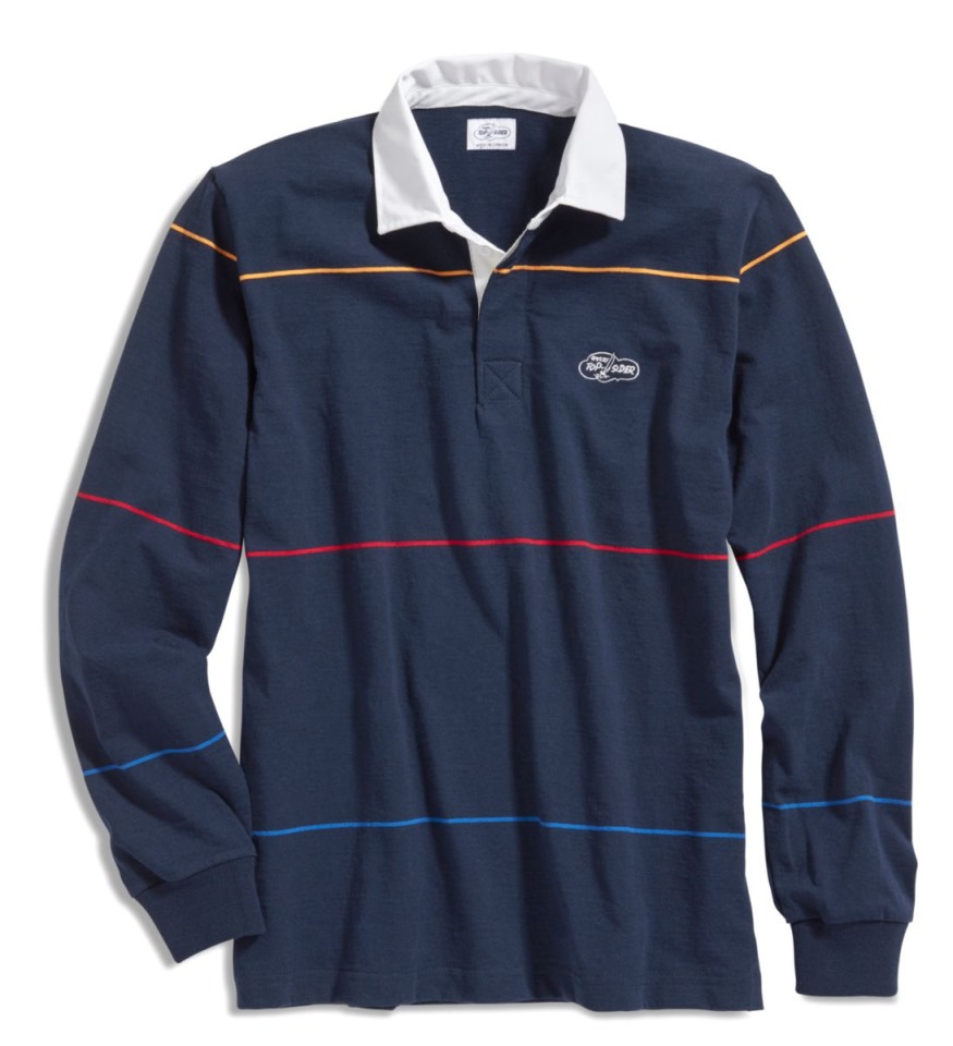Camiseta De Rugby A Rayas Multicolor Sperry Cloud Azul Marino Multi