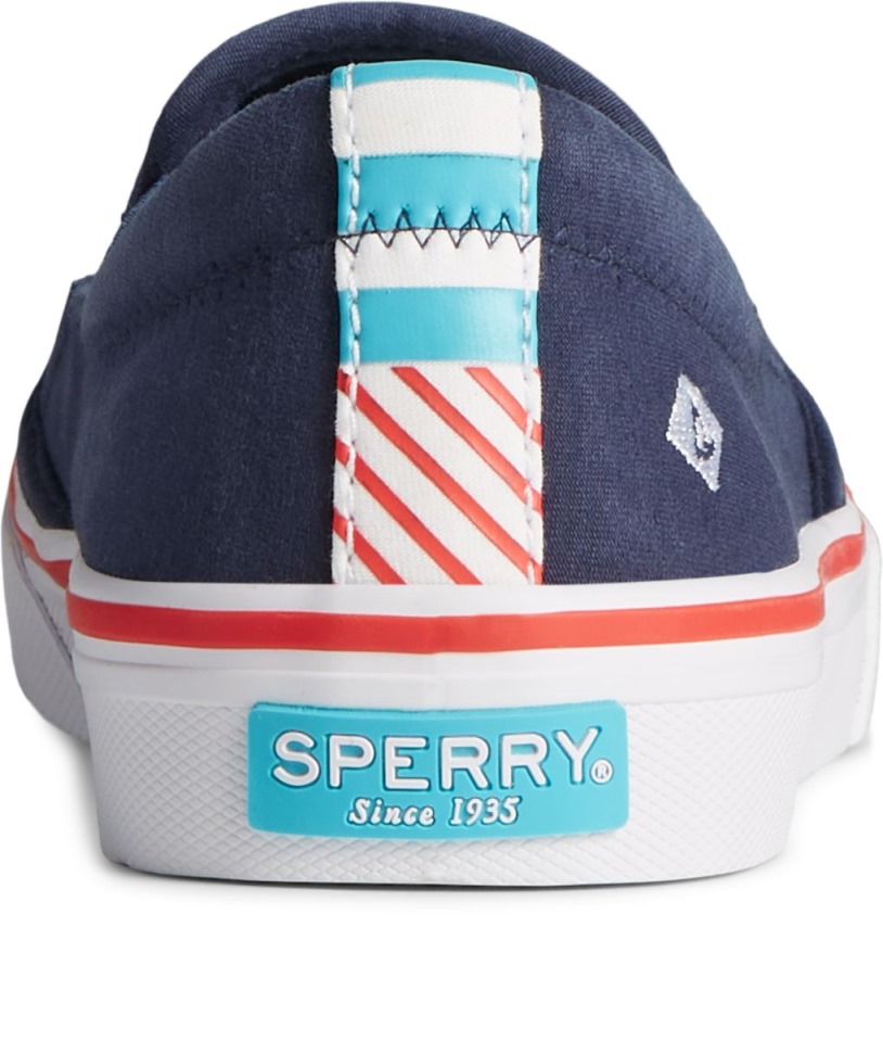 Sperry Crest Twin Gore Twisted Textil Sin Cordones En La Zapatilla De Deporte Azul Marino