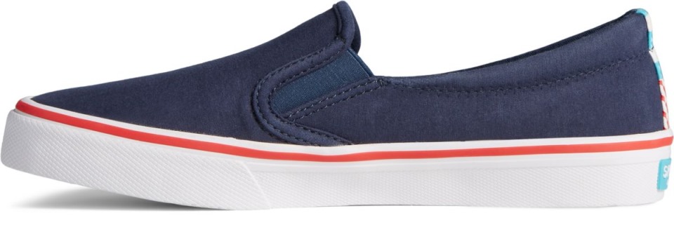 Sperry Crest Twin Gore Twisted Textil Sin Cordones En La Zapatilla De Deporte Azul Marino