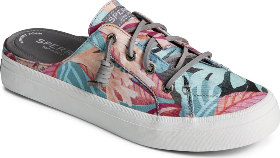 Sperry Crest Vibe Coral Floral Mule Zapatilla Deportiva Rosa