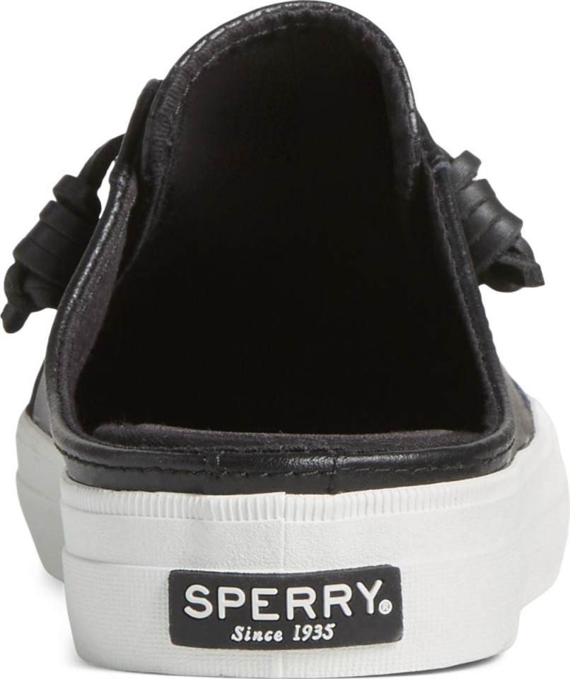 Zapatillas Sperry Crest Vibe Cuero Mule Negras