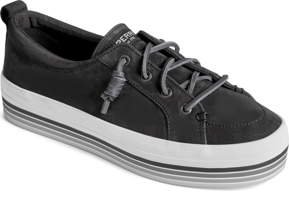 Zapatillas Sperry Crest Vibe Plataforma Raya Negro