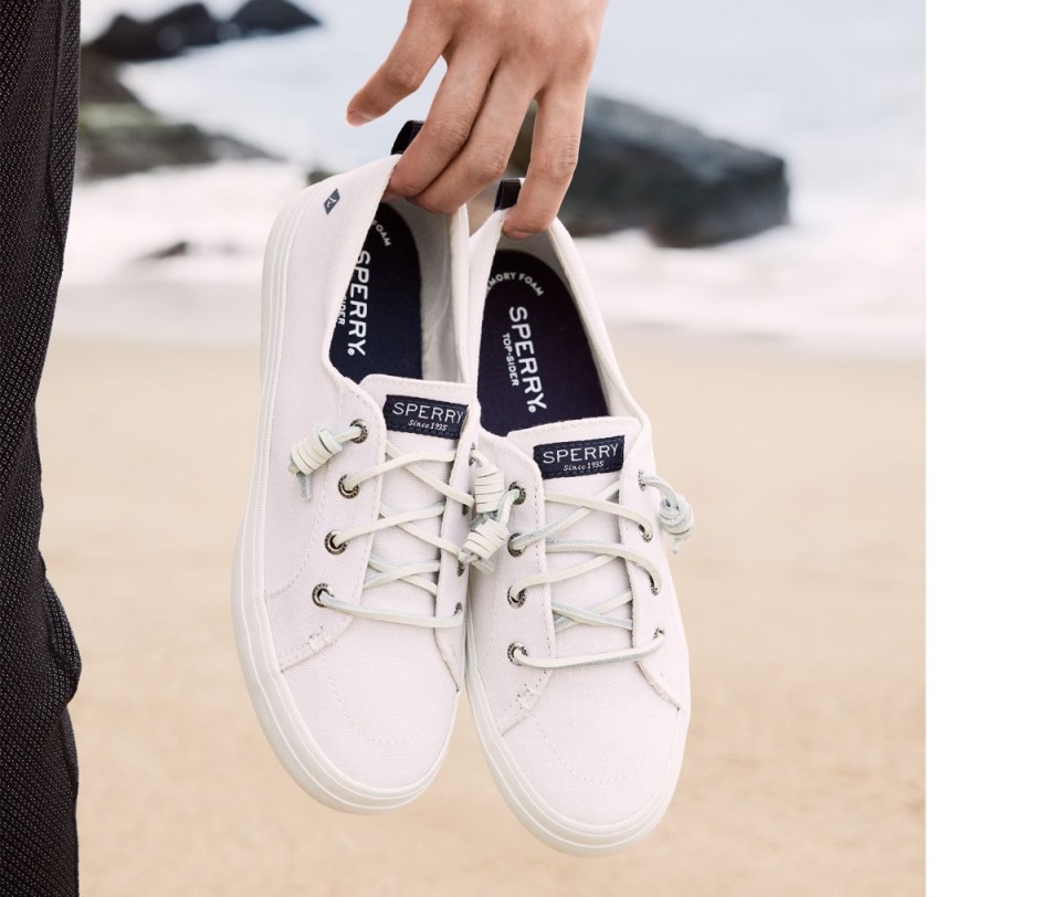Zapatillas Sperry Crest Vibe Lino Blanco