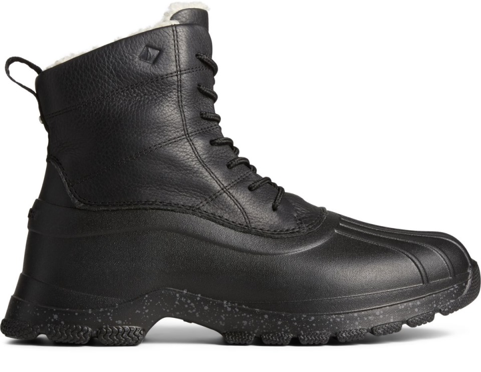 Bota Con Cordones Sperry Duck Float Negra