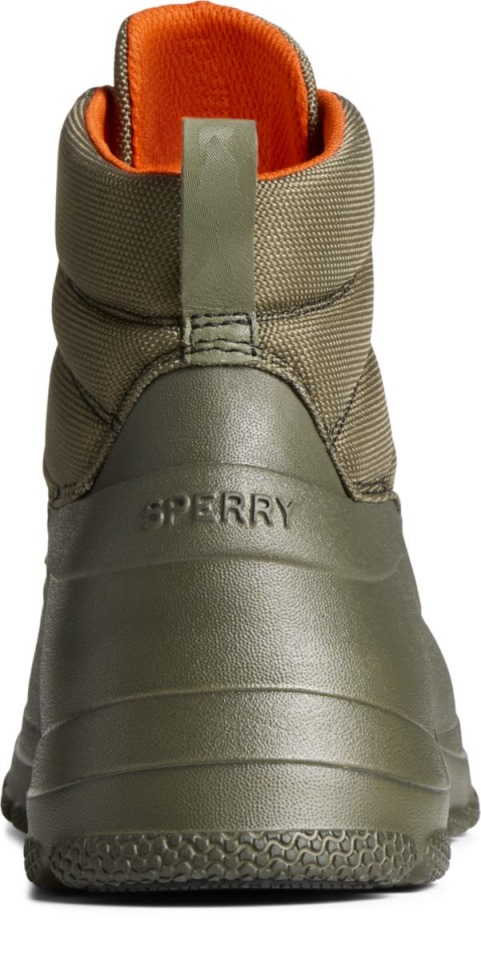 Bota Con Cremallera Sperry Duck Float Verde Oliva